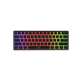 Tastatura gaming mecanica wireless Genesis Thor 660 G2 60% , iluminare RGB, switch-uri Brown, 61 taste, 13 butoane multimedia, negru