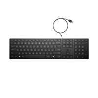 HP Keyboard 320K Wired, Culoare: Negru, Dimensiuni: 426,2 x 110,9 x 16,7 mm, Greutate: 0,45 kg, Garantie 1 an