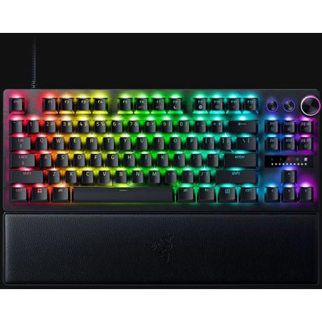 Tastatura mecanica Razer Huntsman V3 Pro Tenkeyless, iluminare Razer Chroma RGB, US layout, neagra