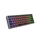 Tastatura gaming mecanica wireless Genesis Thor 660 G2 60% , iluminare RGB, switch-uri Brown, 61 taste, 13 butoane multimedia, negru