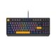 Tastatura gaming mecanica cu fir Genesis Thor 230 TKL, iluminare RGB, switch Linear, switch model Outemu Panda, numar taste 87, 11 butoane multimedia, lungime cablu 1.6m, dimensiuni 363 x 155 x 39 mm, naval blue