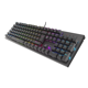 Tastatura gaming mecanica cu fir Genesis Thor 303, iluminare RGB, switch-uri Red, 104 taste, 11 butoane multimedia, negru