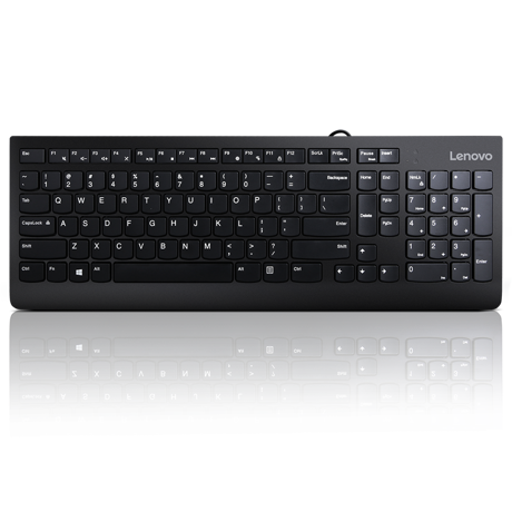 Lenovo 300 USB Keyboard - US English, Tip: Standard, Interfata tastatura: USB, Tehnologie: cu fir, Tastatura iluminata: Nu, Culoare: Negru, Dimensiune: 424 x 146 x 20 mm, Greutate: 76g, Garantie: 1 an