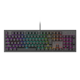 Tastatura gaming mecanica cu fir Genesis Thor 303, iluminare RGB, switch-uri Red, 104 taste, 11 butoane multimedia, negru