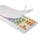 Tastatura gaming mecanica wireless Genesis Thor 230 TKL, iluminare RGB, 87 taste, 11 butoane multimedia, alb