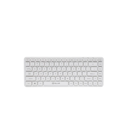 Tastatura wireless Tellur mini, numar tasete 84, dinmensiune 430 x 123 x 15 mm, alb