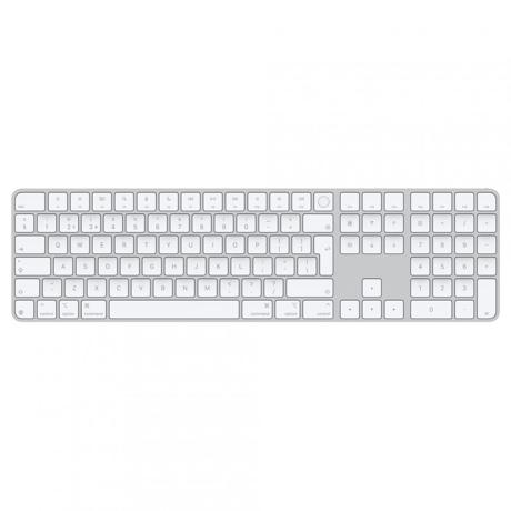 Apple Magic Keyboard (2024) w Touch ID and Numeric Keypad - Romanian - White Keys