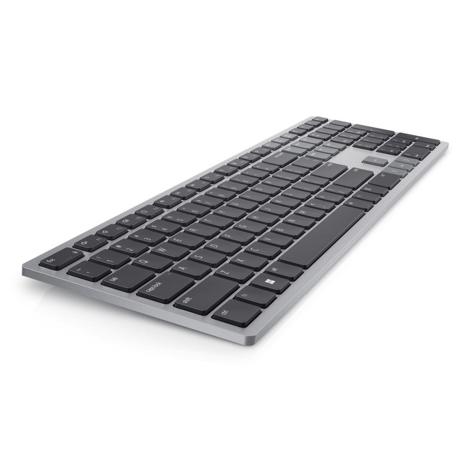 Dell Multi-Device Wireless Keyboard – KB700, COLOR: Titan Gray, CONNECTIVITY: Wireless - 2.4GHz or Bluetooth 5.01, Microsoft Swift Pair2, TYPING MECHANISM: Scissors keys, PROGRAMMABLE KEYS: F1-F12, MULTIMEDIA KEYS: 3 Multimedia Keys (Vol+, Vol-, Speaker Mute), TILT ADJUSTMENT: 6° / 10°, PACKAGE
