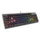 Tastatura gaming mecanica cu fir Genesis Thor 303, iluminare RGB, switch-uri Red, 104 taste, 11 butoane multimedia, negru