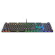 Tastatura mecanica Trust GXT 866 Torix cu fir, swtich linear, 104 butoane, full RGB, butoane programabile, tipuri de jocuri FPS, MMO, MOBA, RPG, RTS, negru
