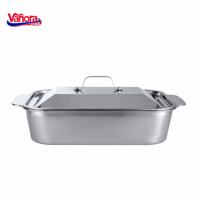 TAVA INOX CU CAPAC 36.5x22x7 CM, ZIRA, VANORA HOME VN-FM-TC35
