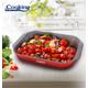 TAVA ALUMINIU CU ACOPERIRE CERAMICA 39.5x26 CM, RED LINE, COOKING BY HEINNER
