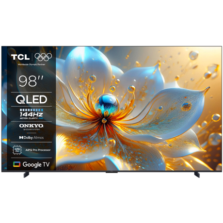 Televizor TCL QLED 98T8C, 248 cm, Smart Google TV, 4K Ultra HD, (Model 2025)
