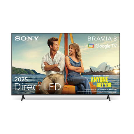 Televizor Sony BRAVIA 3 LED 50S39, 126 cm, Smart Google TV, 4K, Clasa E