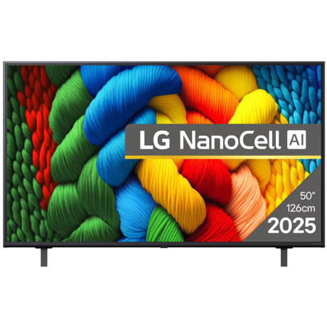 Televizor LG NanoCell 50NANO80A3B, 126 cm, Smart, 4K Ultra HD, Clasa F (Model 2025)