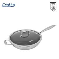 TIGAIE WOK INOX + CAPAC STICLA HR-MRK-28W