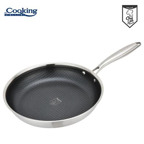 TIGAIE INOX IN 3 STRATURI 28X5.5 CM, TITANIUM3, COOKING BY HEINNER