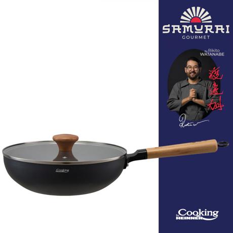 TIGAIE WOK + CAPAC 26X7.5CM, RIKITO WATANABE, SAMURAI GOURMET, COOKING BY HEINNER