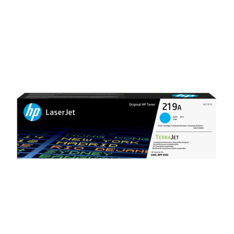 Toner HP W2191A  cyan,1.2 k, nr 219A,HP LaserJet Pro 3201,3204, 3288, 3302
