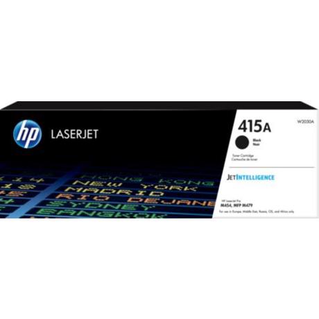 Toner HP 415A W2030A, black, 2.4k, HP Color LaserJet Pro M454dn, HP Color LaserJet Pro M454dw, HP Color LaserJet Pro MFP M479dw, HP Color LaserJet Pro MFP M479fdn, HP Color LaserJet Pro MFP M479fdw, HP Color LaserJet Pro MFP M479fnw.