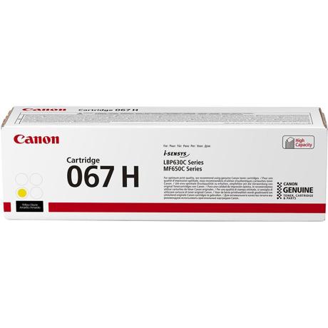 Toner Canon CRG067HY, Galben, capacitate 2350 pagini, pentru LBP-631 / LBP-631-cw / LBP-633 / LBP-633cdw / CRG-067Y / CRG067Y / MF-651 / MF- 651cw / MF-655 / MF-655cdw / MF-657 / MF-657cdw.