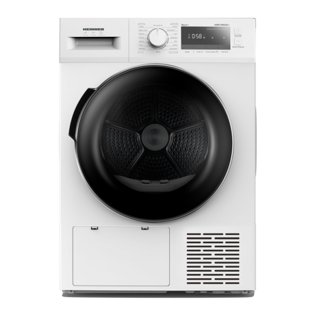 Uscator de rufe Heinner HHPD-M8G3A++, Pompa de caldura, Capacitate 8 kg, 14 Programe de uscare, Display LED, Clasa E/A+, Alb