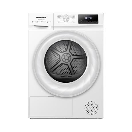 Uscator de rufe Heinner HHPD-HMY70FD++, Pompa de caldura, Capacitate: 7 kg, Clasa energetica D, Display Digital, 15 programe, Alb