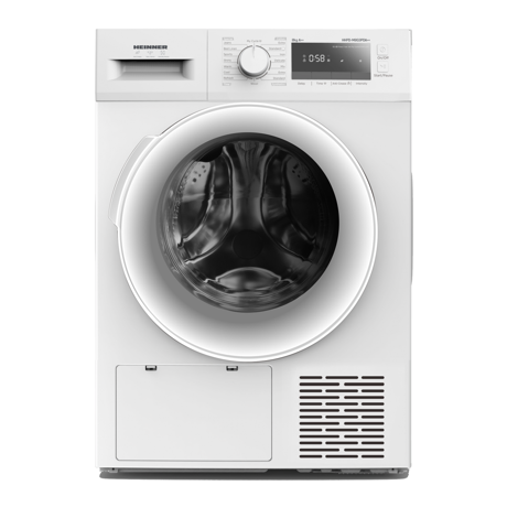 Uscator de rufe Heinner HHPD-M8G3PDA++, pompa de caldura, 8 KG, Clasa E/A++, 16 programe, Display LED, Alb