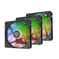 Ventilatoare GENESIS OXAL 120 ARGB NEGRU 3x120mm, 1150-1450 RPM, 42-46 CFM, 1.7 mmH2O, 3pin, 12VDC