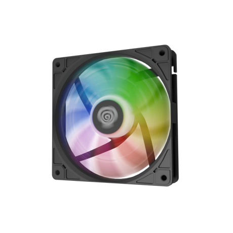 Ventilator GENESIS OXAL 120 ARGB NEGRU 1x120mm, 1150-1450 RPM, 42-46 CFM, 1.7 mmH2O, 3pin, 12VDC