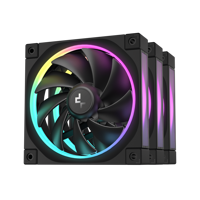 Ventilatoare DEEPCOOL FL12-3in1 120mm, CFM 55, presiune 2.82 mmAq, viteza de rotatie 500-2150 RPM +/- 10%