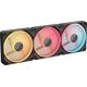 Ventilatoare Carcasa CORSAIR iCUE LINK LX120 REVERSE 3x120mm RGB NEGRU