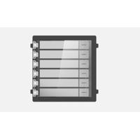Modul de extensie videinterfon cu sase butoane de apelare Hikvision DS- KD-KK/S