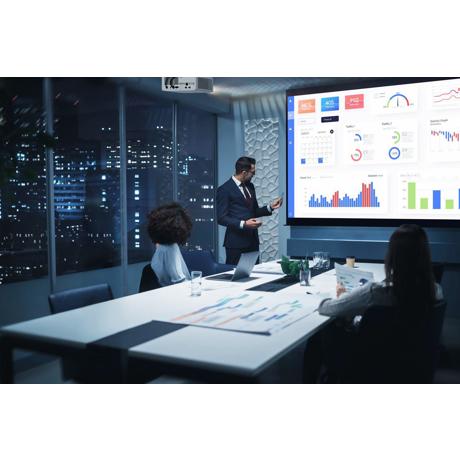 Videoproiector Optoma ZH520, FHD 1920* 1080, 5.500 lumeni, 3.000.000:1, 16:9/ 4:3/ 16:10, +/-30°, dimensiune maxima imagine 322", laser 30.000 ore, distanta maxima de proiectie 8 m, zoom 1.3, 2* HDMI, Audio 3.5mm, USB-A power 1.5A, RS232, RJ45, 29- 31 dB, Full 3D, Security bar, Kensington Lock