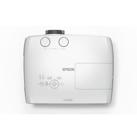 Proiector Epson EH-TW7000, 3LCD 3D active, 3000 lumeni, 4K PRO-UHD, 16:9, 4K enhancement, 40.000 : 1, lampa 3500 ore/ 5000 ore Eco mode, zoom 1.62x, dimensiune maxima imagine 500", distanta maxima de proiectie 23.8 m, USB 2.0 Type A (2x), USB 2.0 Type Mini-B, 2*HDMI , Stereo mini jack audio out