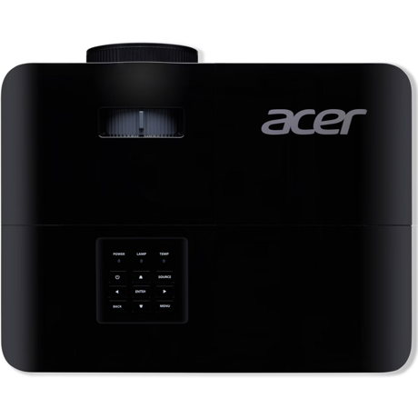 Videoproiector Acer X1228, XGA 1024* 768, up to WUXGA 1920*1200, 4.800 lumeni, 4:3/ 16:9, 20.000:1, diagonala maxima 300'', distanta maxima de proiectie 11.8 m, boxa 3W, lampa 5.000 ore/ 15.000 ore, 27 dB, 2.8 kg, D-sub, 2* HDMI, PC audio in/ out, composite video, DC Out (5V/1A, USB Type A), RS232