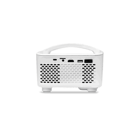 Videoproiector Fire Legend QF13s, LED 30.000 ore, 8.000 lumeni/ 350 ANSI standard, 1080p (1,920 x 1,080), Maximum: 4K2K (3,840 x 2,160), 16:9/ 4:3, 1.000:1, 1.37 (75"@1.7m), boxa 5W, HDMI, USB type A, AV (Composite + Audio R/L), DC Out (5V/1A, USB Type A 2.0), PC audio, 1.9 kg, culoare alb