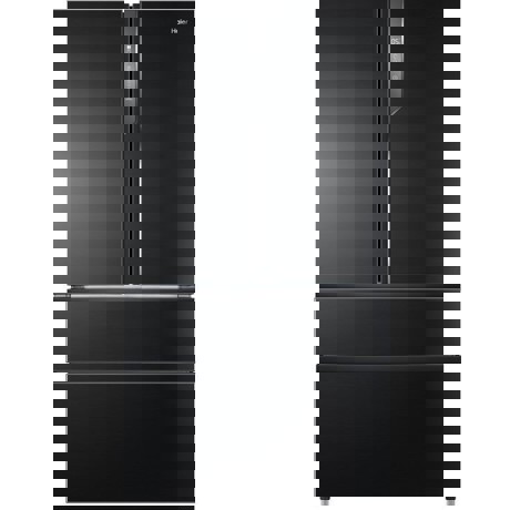 Frigider side by side Haier HB26FSNAAA, French Door, 750l, Total No Frost, Motor Inverter, Sistem Antibacterian, Display LED, Super Freezing, Holiday, Aparat de gheata, Clasa E, H 190 cm, Negru