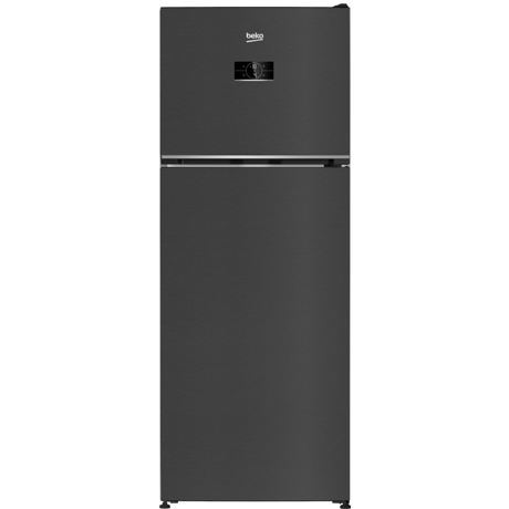 Frigider cu doua usi Beko B5RDNE504LXBR, 477 l, No Frost, HarvestFresh, Everfresh+, AeroFlow, Display touch control, Clasa E, L 70 cm, H 185 cm, Dark Inox