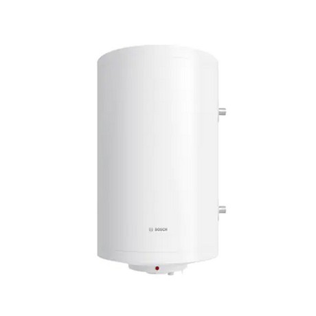 Boiler electric Bosch TR1000T 80 CB, serpentină verticală și reglare automată a temperaturii, rezistență electrică imersată de 2000 W, racordare în partea inferioară, posibilitate de integrare pe partea dreaptă. Volum = 81l / Clasă eficiență energetică C