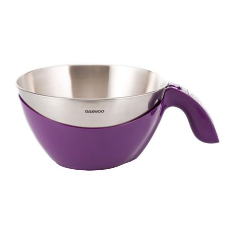 Cantar de bucatarie Daewoo DKS45P, suprafata din inox, capacitate 5 kg, unitate de masura : 1 g, auto zero, auto inchidere/deschidere