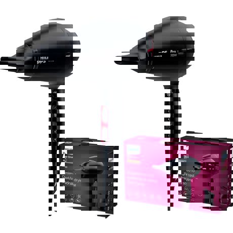 Uscator de par Philips, 2300W, Pro AC, ion care, ThermoProtect, HPS910/00, Negru