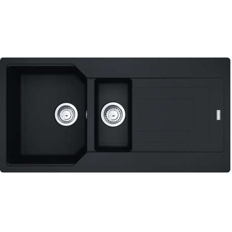 Chiuveta Franke Fragranite UBG 651-100 Matte Black 114.0687.305 , 100x50 cm, 2 cuve - mare/mica