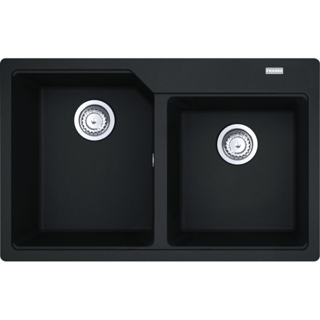 Chiuveta Franke Urban UBG 620-78, Fragranite, 78x50 cm, 2 cuve, Nero 114.0687.308
