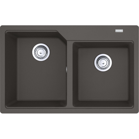 Chiuveta Franke Urban UBG 620-78, Fragranite, 78x50 cm, 2 cuve, Slate Grey 114.0716.367