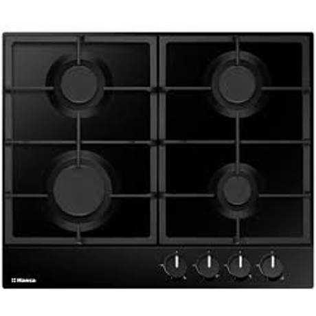 Plita incorporabila Hansa Integra BHGS630502, Gaz, 4 Arzatoare, Aprindere electrica, Negru