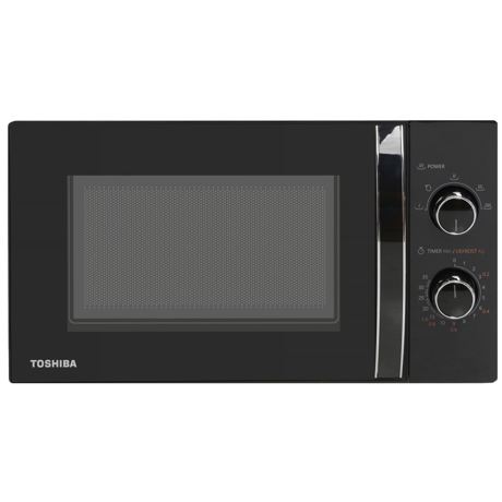 Cuptor cu microunde Toshiba MW-MM20PBK, volum 20L, control mecanic, 800W, 4 nivele putere, iluminare LED, negru