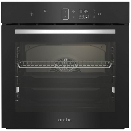 Cuptor incorporabil Arctic ARVIM144BMS, Electric, 71 l, Autocuratare catalitica, AeroCooking, Control touch, Gatire 3D, Rafturi telescopice, Clasa A+, Negru
