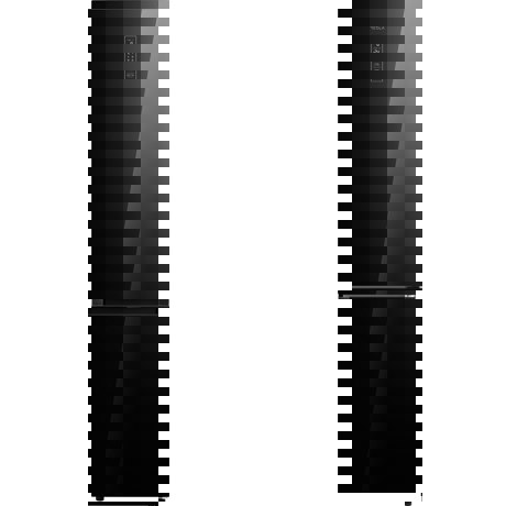 Combina frigorifica Tesla RC3800FMB, 378 l, Clasa E, Total NO Frost, Compresor Inverter, Display LED, H 201 cm, Sticla Neagra