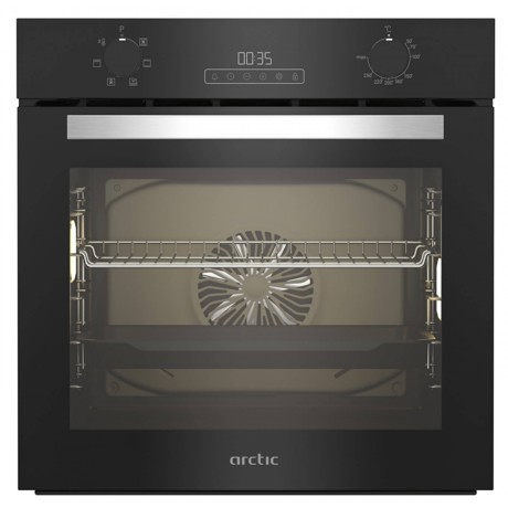 Cuptot incorporabil Arctic ARVIE1430BM, Electric, 71 l, Autocuratarea catalica, Timer digital, Grill, Clasa A, Negru
